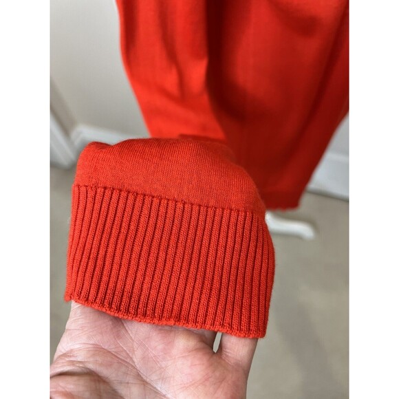 Eileen Fisher Cardigan Sz S Orange Wool Cashmere blend Knit Open-Front Sweater - Picture 3 of 9
